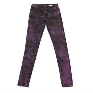 Hot topic Love sick acid purple wash the Skinny